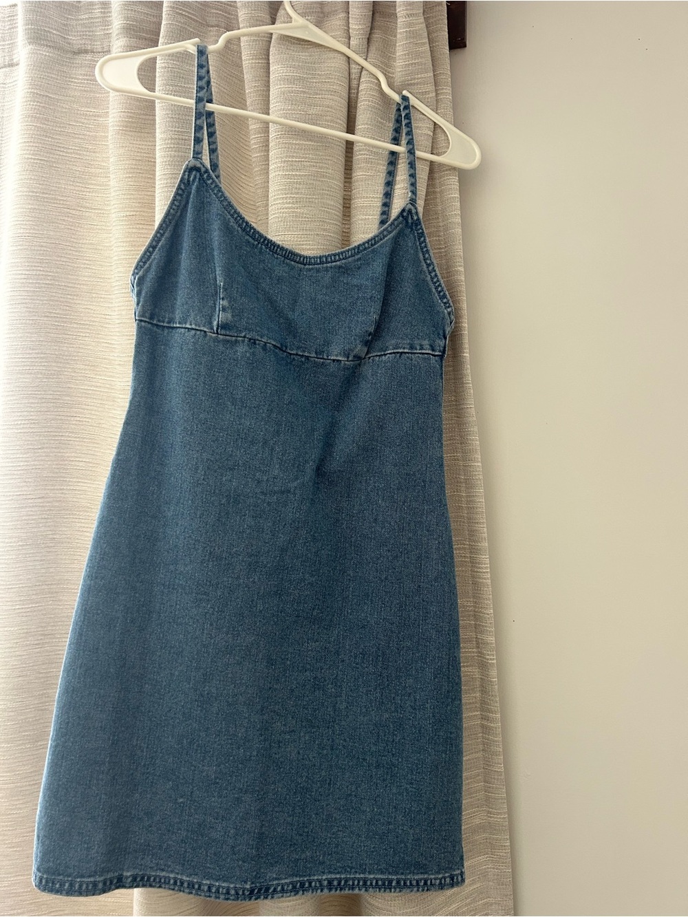 Billabong Denim Spaghetti Strap Mini Dress - Blue